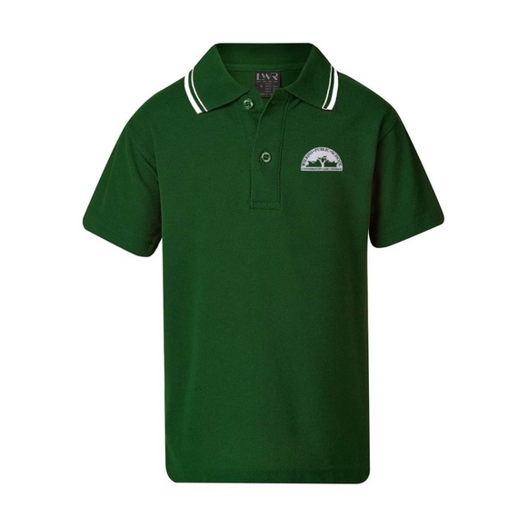Shirt - Green Short Sleeve Poly Cotton